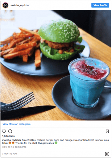 The Smurf Latte_Match_mylkbar_Instagram