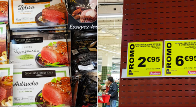 'Endangered’ Zebra Meat selling in french supermarket