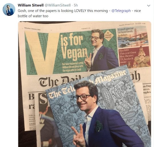 Former Waitrose food editor who suggested ‘Killing Vegans’ hired by the daily Telegraph
