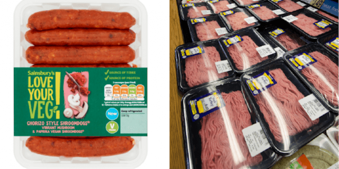 Sainsbury’s replaces meat with vegan options as customers go plant-based