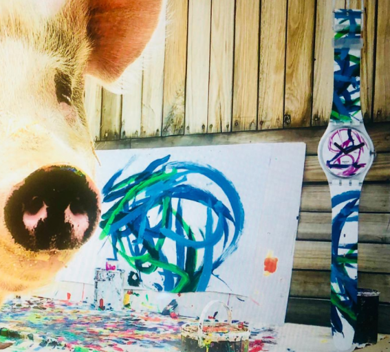 Pig's paintings raise $145,000 for animal welfare