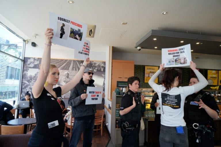Vegan Activists Storm Starbucks Chanting ‘Not Your Mum, Not Your Milk!’1