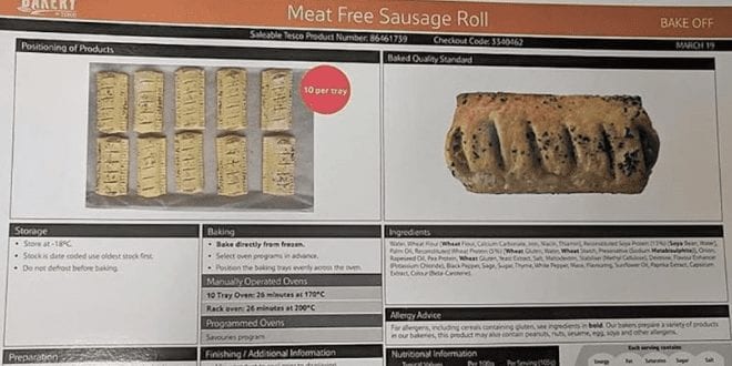 The Greggs Effect- Tesco To Launch On-The-Go Vegan Sausage Roll