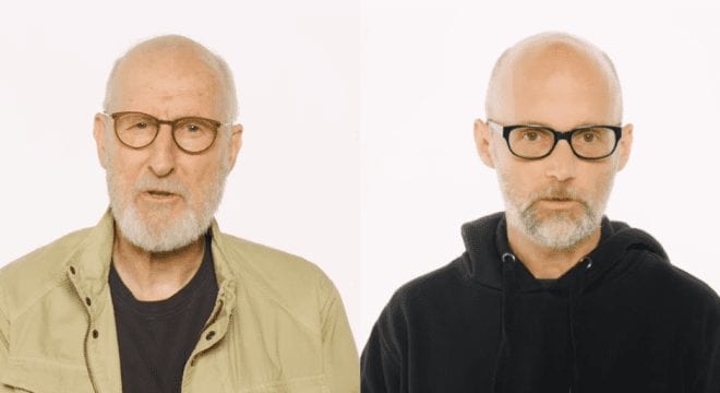 Moby and James Cromwell talking against meat eating