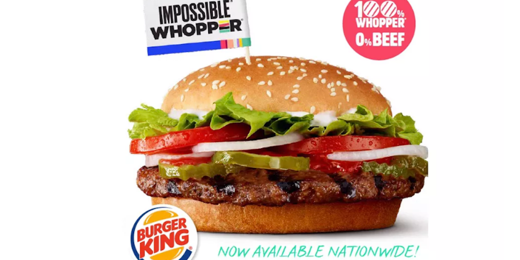 Burger King Impossible foods Impossible Whopper