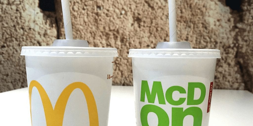 McDonald's paper straws
