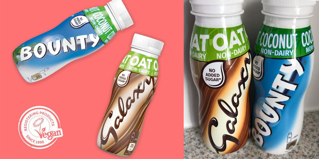 Bounty and Galaxy launch vegan milkshakes