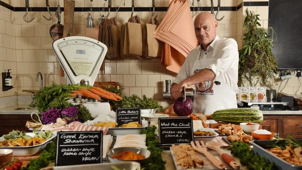 Butcher ditches meat and replaces it with plants