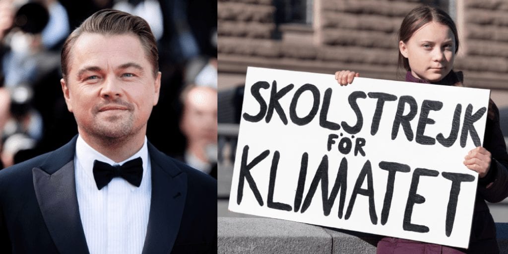 Leonardo DiCaprio tells fans to strike against climate change with Greta Thunberg