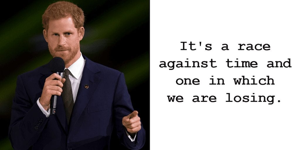 Prince Harry applauds Greta’s climate strikes No-one can deny science