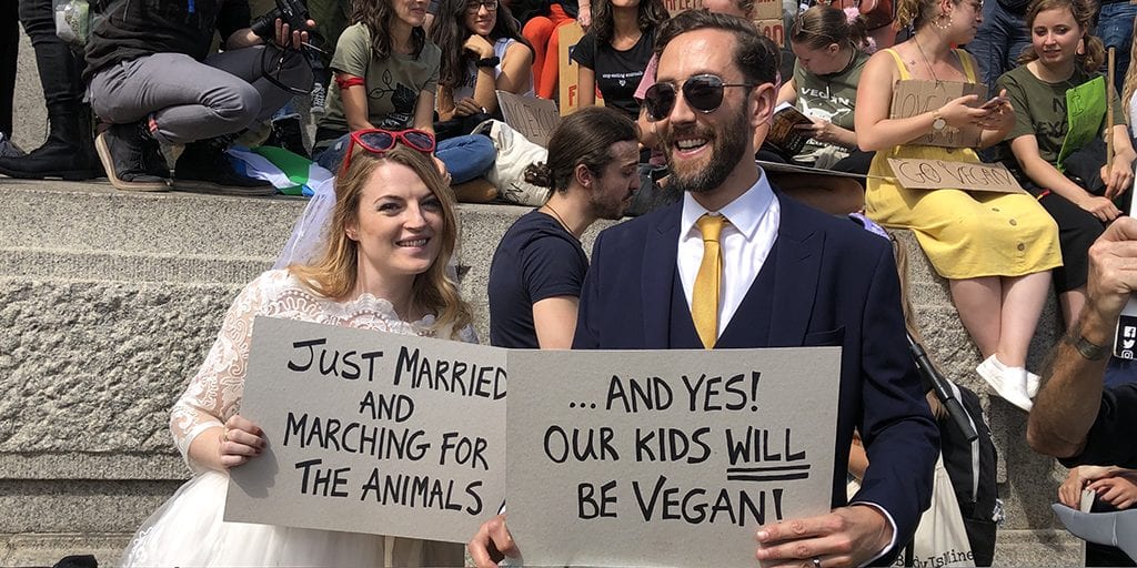 The story behind the newlywed vegan activists who became an internet sensation