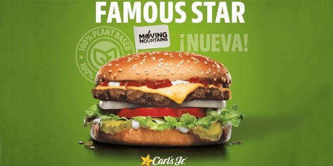 Carl's Jr. launches plant-based burgers in Spain