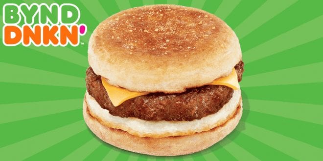 Dunkin' launches plant-based Beyond Sausage sandwich in 9,000 stores