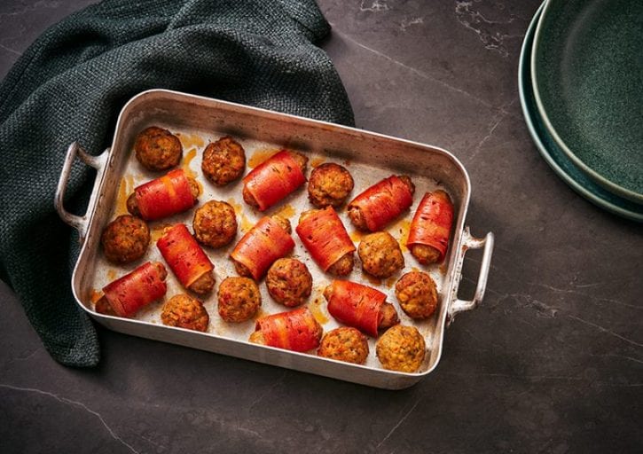 Sainsbury's launches vegan Christmas range including plant-based pigs in blankets