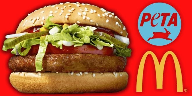 PETAUK launches campaign for a McVegan Burger from McDonald’s