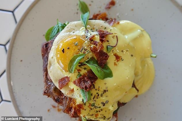 Australian restaurant launches first plant-based Eggs Benedict breakfast with an 'egg' made from coconut and pumpkin