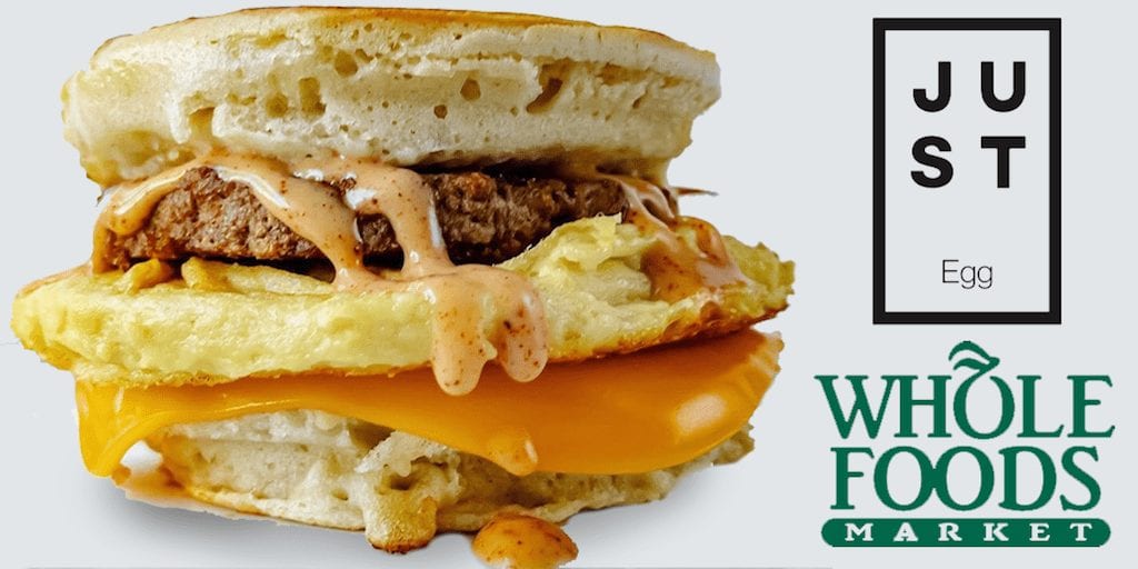 JUST vegan egg scramble and sandwiches to launch at 63 Whole Foods Market stores
