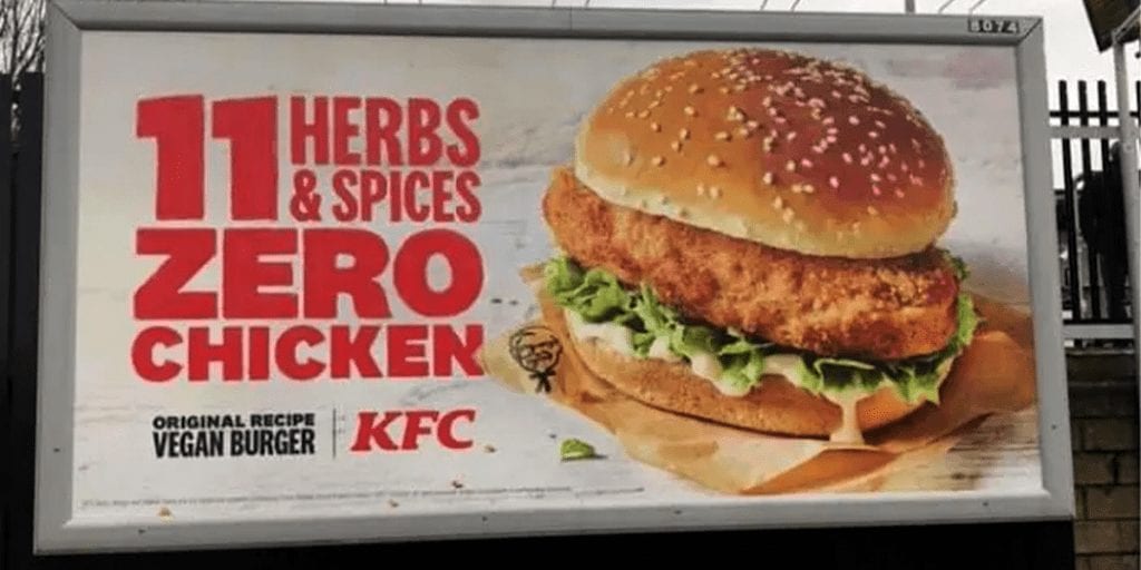 KFC announces launch of new vegan burger with promo poster