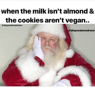 When the milk isn't almond and the cookies aren't vegan