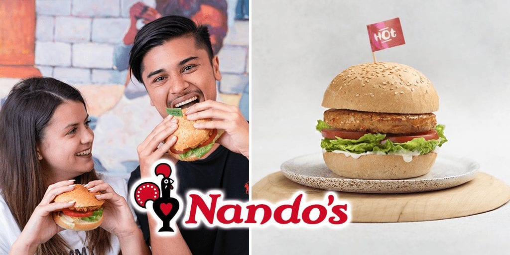 Nando's The great pretender plant based burger