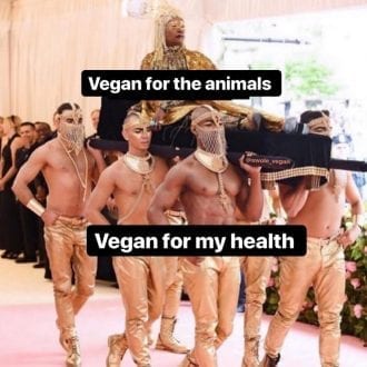 Vegan for the animals, Vegan for my health