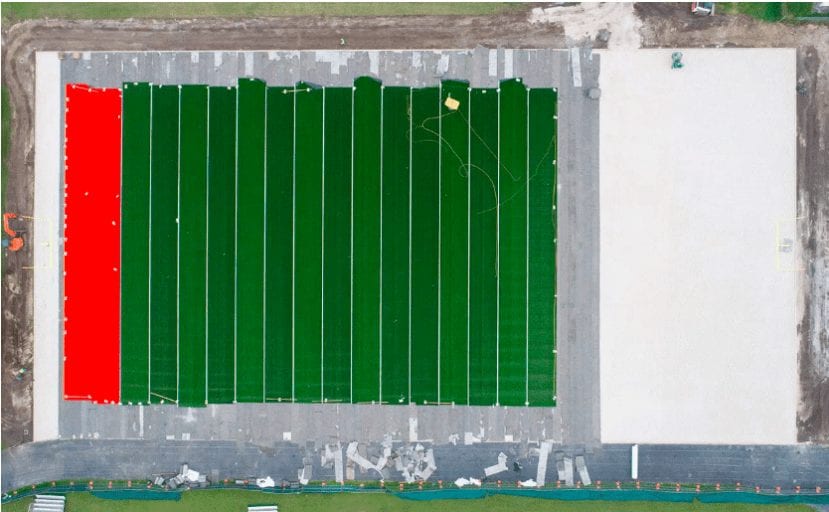 Adidas plastic recycle for football field