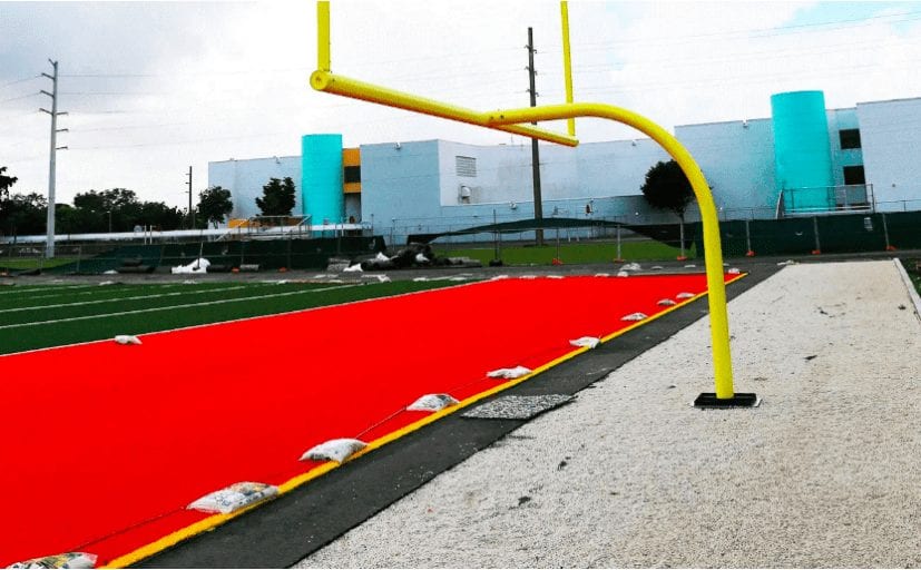 Adidas plastic recycle for football field