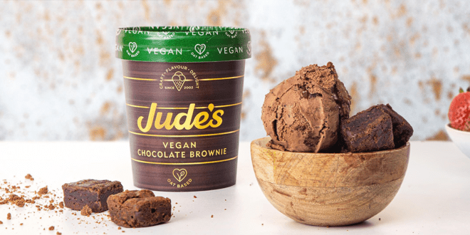 Jude’s adds new vegan chocolate brownie flavour to its ice-cream range