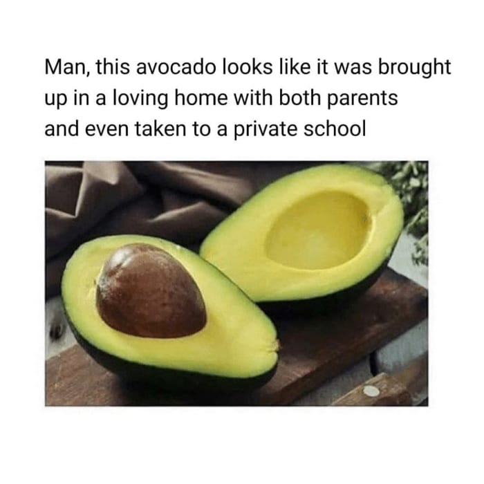 This avocado looks golden