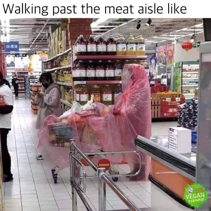 walking down the meat aisle_TotallyVeganBuzz
