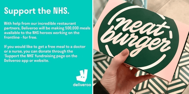Lewis Hamilton’s Neat Burger Chain and Deliveroo partner to supply free vegan meals to NHS workers on coronavirus frontline