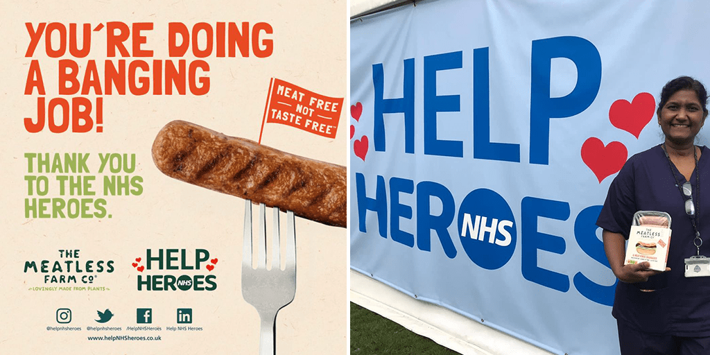 The Meatless Farm donates 20,000 vegan sausages to NHS workers fighting the COVID-19 pandemic