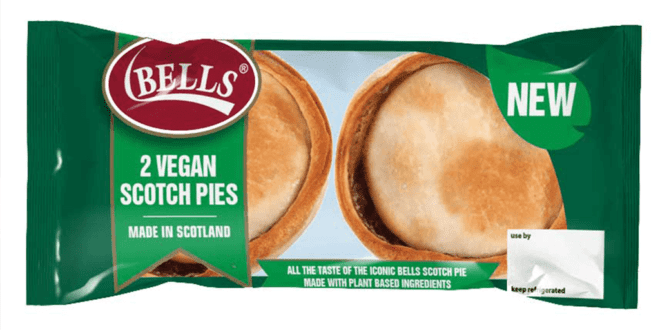 Bells launches vegan Scotch pies