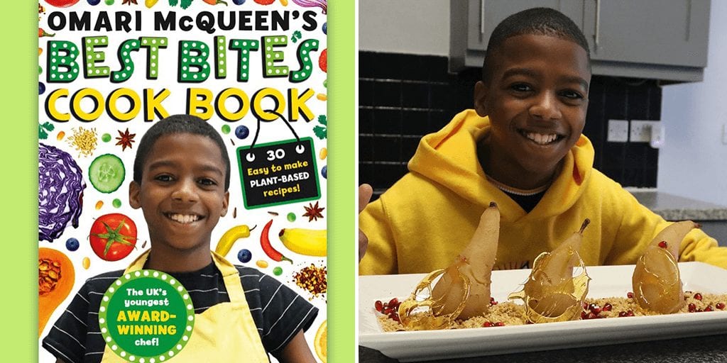 12-year-old entrepreneur and award-winning chef Omari McQueen to release vegan cookbook