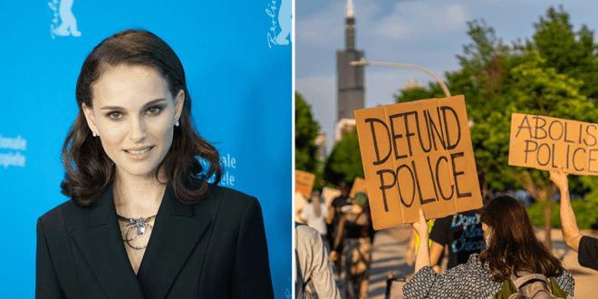 Natalie Portman supports calls of defunding the police to save black lives