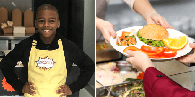 Britain's youngest vegan chef urges government to remove meat and dairy from school meals