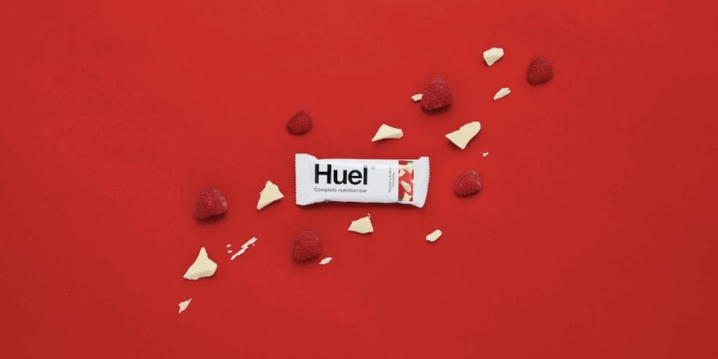 Huel just added a new vegan Raspberry & White Chocolate Snack Bar to range