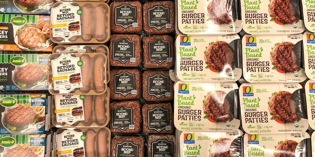Plant-based meat sales spike by 23% when sold in meat aisles