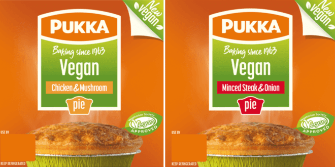 UK’s top pie maker launches first-ever vegan pies following customer demand