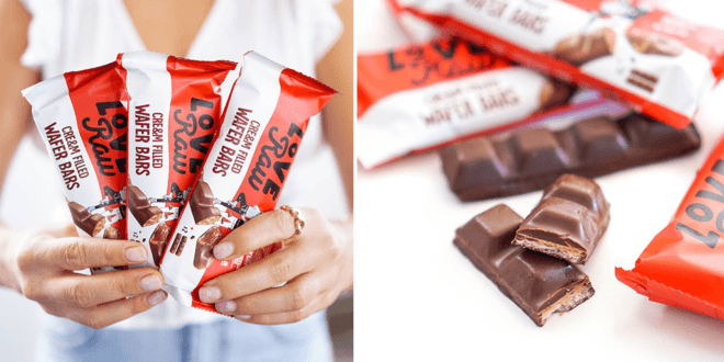 World’s first vegan hazelnut cream filled wafer bar launched in the UK