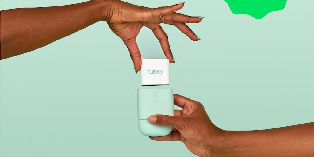 100% vegan refillable deodorant ’fussy’ available for preorder