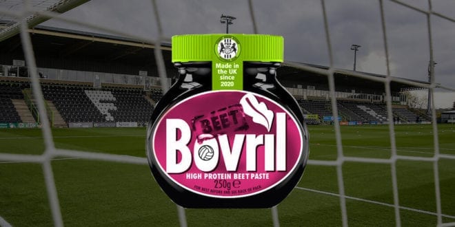 Iconic 'beef' Bovril goes vegan for football club Forest Green Rovers
