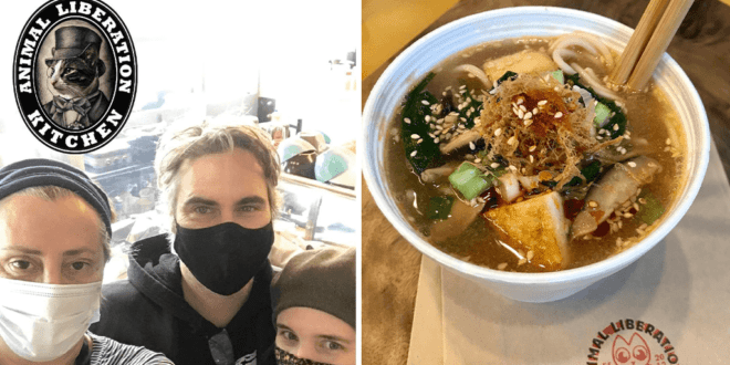 Joaquin Phoenix and Rooney Mara drop by Toronto restaurant to just compliment vegan menu