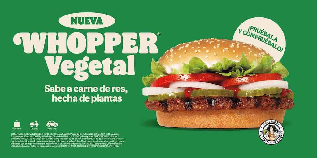 First plant-based burger added to Burger King Mexico menu