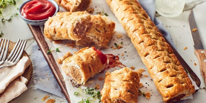 Footlong vegan sausage rolls just launched at Iceland for 75p each