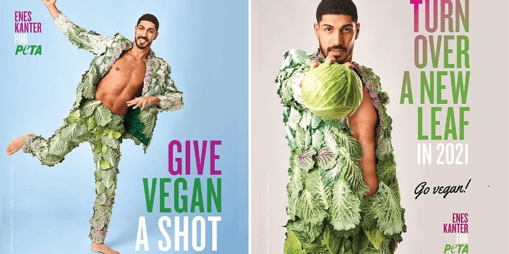 NBA star Enes Kanter urges people to give 'vegan a shot' in new PETA ad