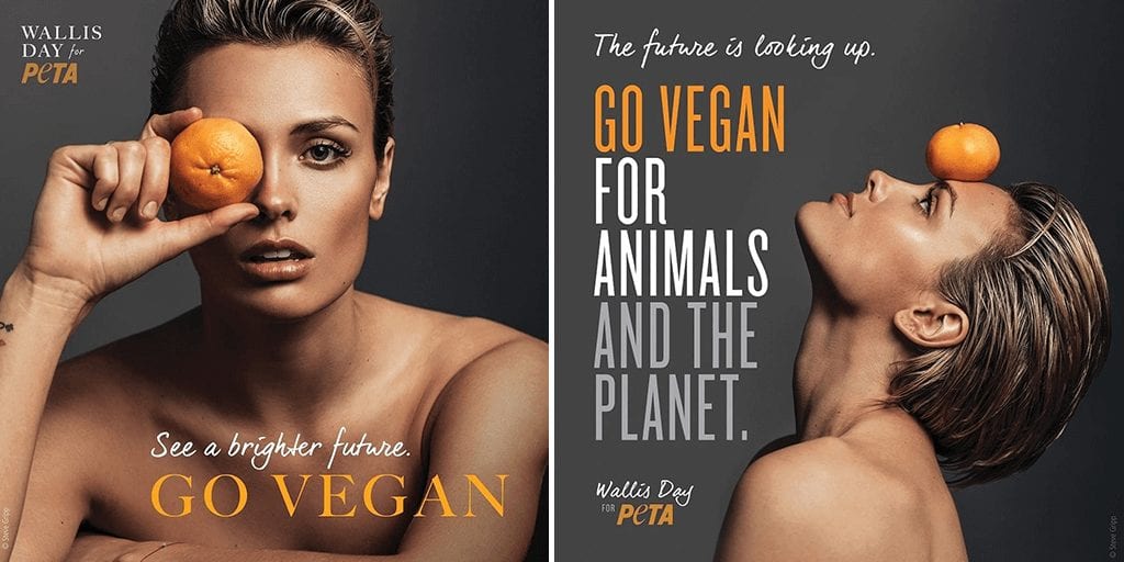 Wallis Day urges fans to go vegan for a ' brighter future'