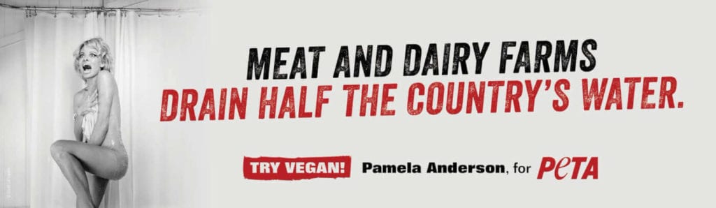 Pamela Anderson's new vegan ad says meat and dairy drain 'half the country's water'