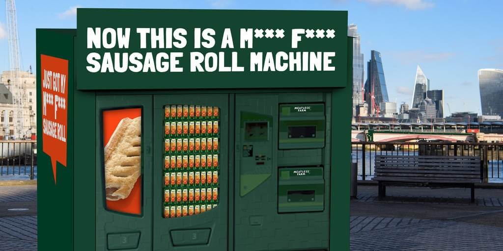 UK’s first plant-based sausage roll vending machine launches next week