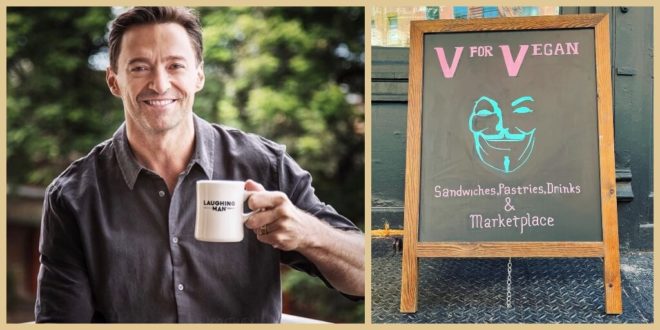 Hugh Jackman backed Laughing Man Coffee launches all- vegan café.